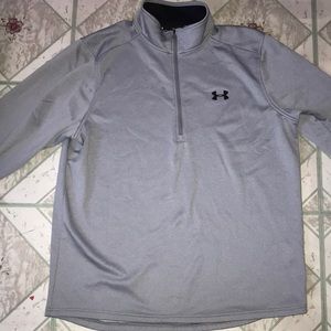 Mens grey Under Armour 1/2 zip up Crewneck XL